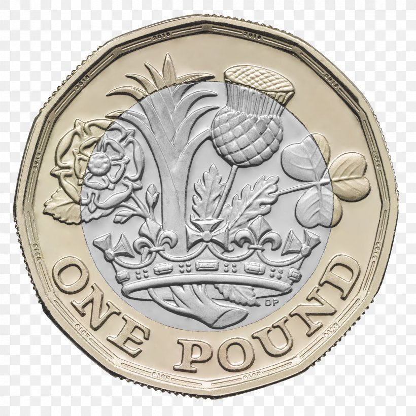 Royal Mint One Pound Dollar Coin Pound Sterling, PNG, 2400x2400px, 2017, Royal Mint, Bimetallic Coin, Cash, Coin Download Free
