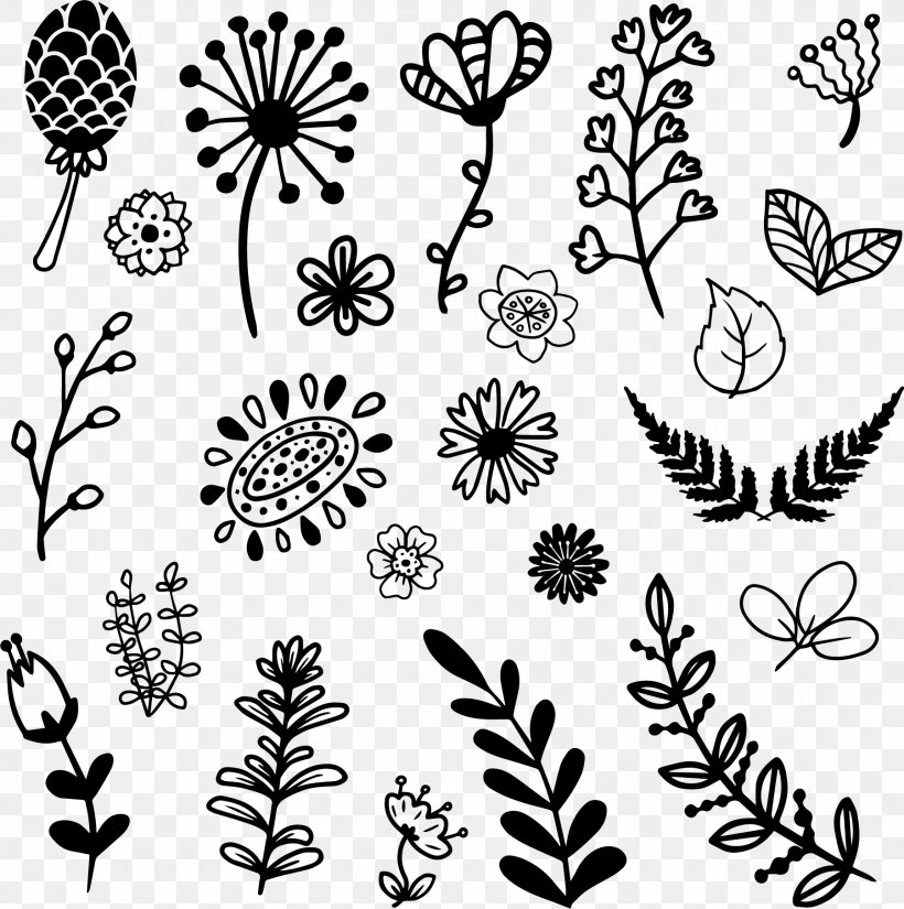 Flower Clip Art Floral Design, PNG, 1801x1814px, Flower, Artwork, Autocad Dxf, Black, Black And White Download Free