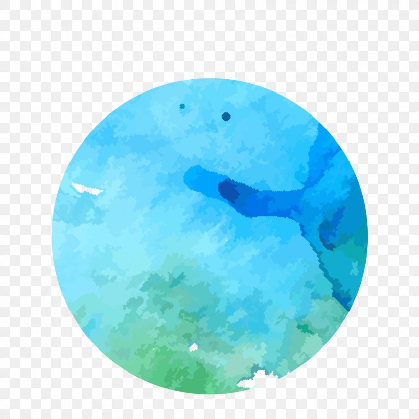 Watercolor Round Small Fresh Brush Strokes, PNG, 1000x1000px, Watercolor Painting, Aqua, Azure, Blue, Brush Download Free