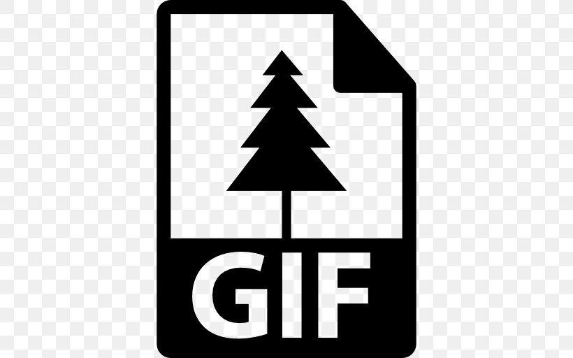 Gif Icon, PNG, 512x512px, Gzip, Area, Black And White, Christmas Tree, Filename Extension Download Free