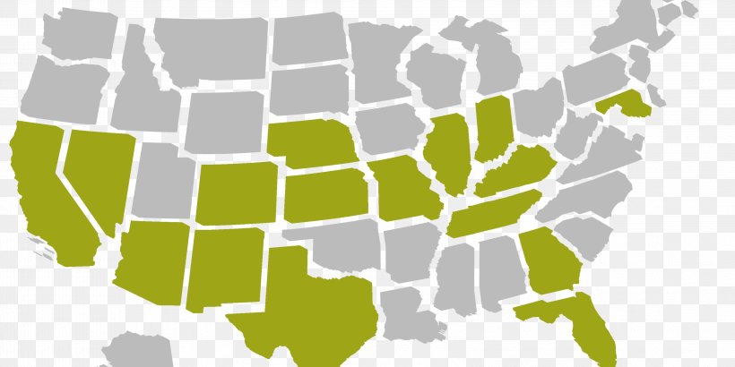 United States Of America Vector Graphics Map Royalty-free U.S. State, PNG, 3204x1602px, United States Of America, Area, Grass, Green, Map Download Free