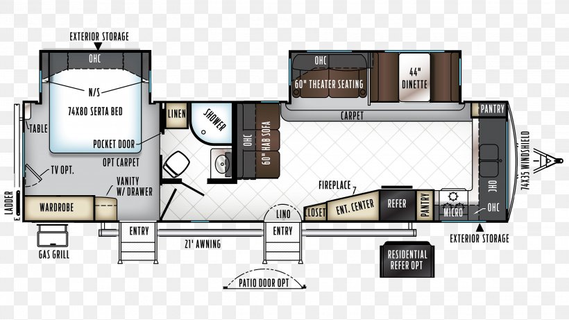 Campervans Floor Plan Caravan Forest River, PNG, 3049x1716px, Campervans, Area, Caravan, Ceiling, Coldwater Download Free