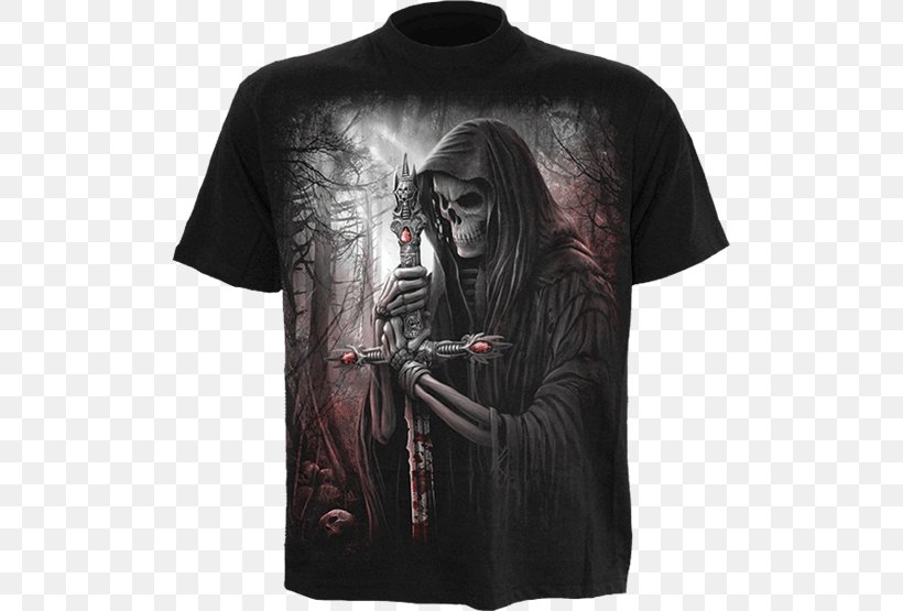 Long-sleeved T-shirt Hoodie Clothing, PNG, 555x555px, Tshirt, Black, Clothing, Concert Tshirt, Death Download Free