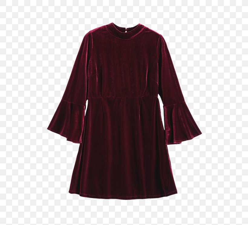 Velvet Dress Bell Sleeve Coat, PNG, 558x744px, Velvet, Bell Sleeve, Belt, Blouse, Casual Wear Download Free
