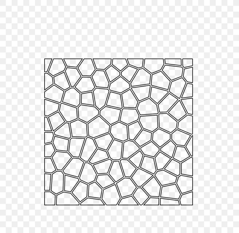Voronoi Diagram Tessellation Two-dimensional Space Circle Pattern, PNG, 566x800px, Voronoi Diagram, Area, Black And White, Diagram, Lattice Download Free