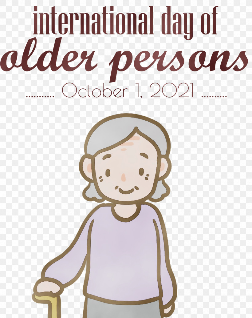 Respect Human Smile Old, PNG, 2380x3000px, International Day For Older Persons, Ageing, Cartoon, Conversation, Face Download Free