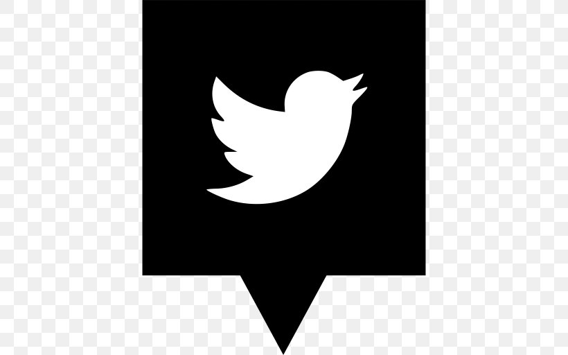 Social Media Logo Management Industry, PNG, 512x512px, Social Media, Beak, Bird, Black, Black And White Download Free