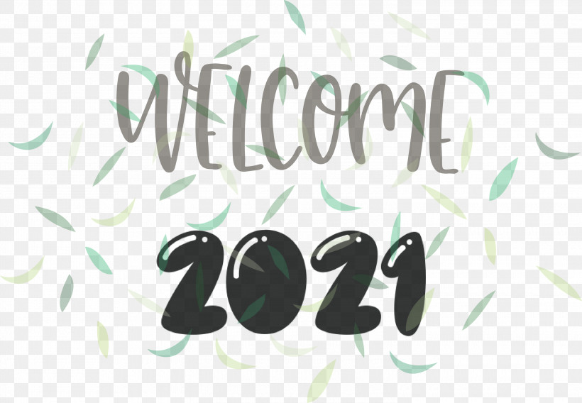 Welcome 2021 Year 2021 Year 2021 New Year, PNG, 3000x2079px, 2021 New Year, 2021 Year, Welcome 2021 Year, Calligraphy, Green Download Free