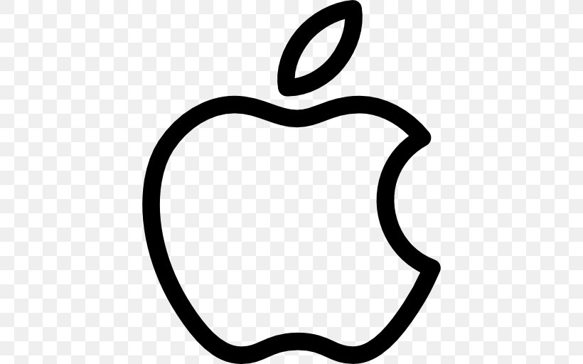 Apple Logo Clip Art, PNG, 512x512px, Apple, Apple Photos, Area, Black, Black And White Download Free
