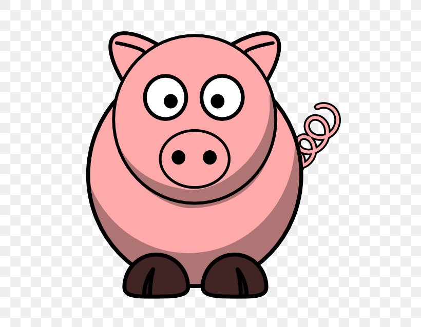 Domestic Pig Clip Art Openclipart Download, PNG, 532x638px, Pig, Cartoon, Cuteness, Domestic Pig, Mammal Download Free