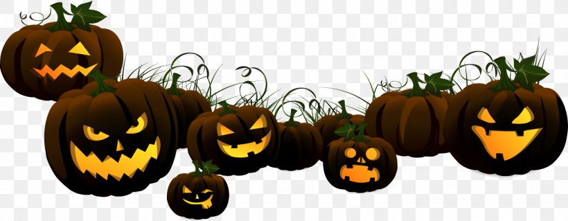 Halloween Jack-o'-lantern Clip Art, PNG, 1429x556px, Halloween, Calabaza, Cucurbita, Food, Fruit Download Free