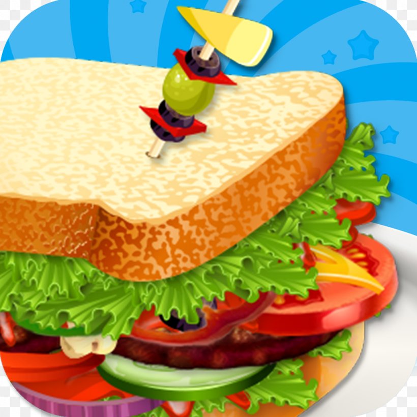 Cheeseburger Fast Food Veggie Burger Junk Food Sandwich Maker Cooking Games, PNG, 1024x1024px, Cheeseburger, Cooking, Cuisine, Dish, Fast Food Download Free