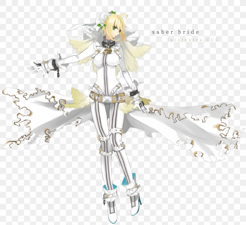 Fate/stay Night Fate/Extra CCC Saber Bride, PNG, 850x779px, Watercolor, Cartoon, Flower, Frame, Heart Download Free
