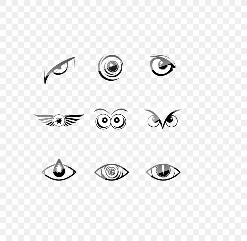 Logo Eye, PNG, 2862x2796px, Logo, Area, Black, Black And White, Eye Download Free