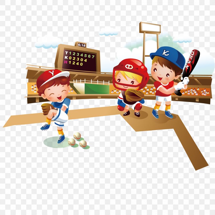 Baseball Cartoon Illustration, PNG, 2083x2083px, Baseball, Art, Baseball Player, Batter, Batting Download Free