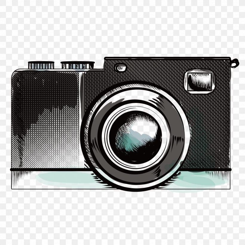Camera Photography Illustration, PNG, 1600x1600px, Camera, Black And White, Camera Lens, Cameras Optics, Digital Camera Download Free