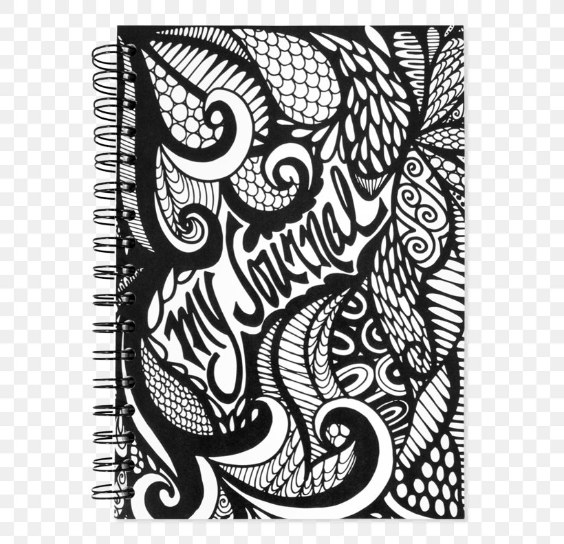 Notebook Drawing Design Doodle Book Covers Png 612x792px Notebook Art Black And White Book Covers Color