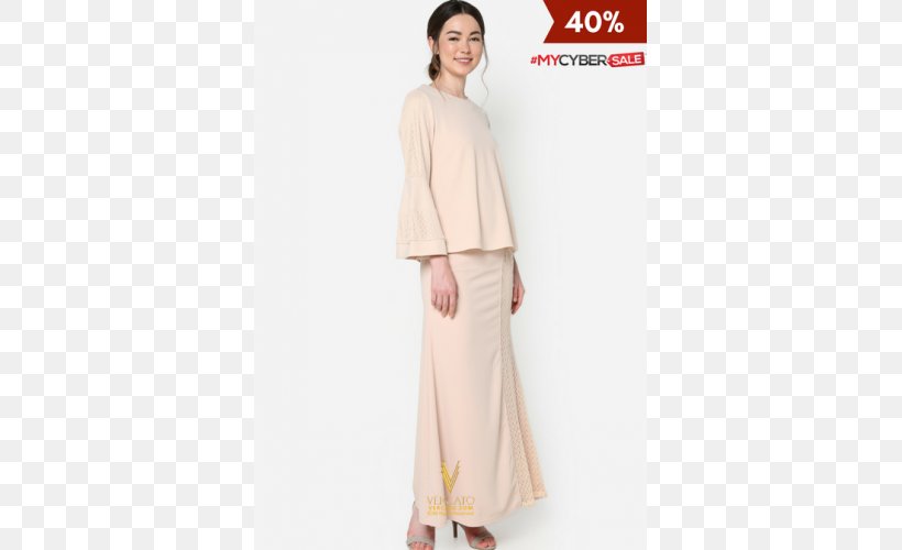 Baju Kurung Fashion Dress Pesak Kebaya, PNG, 500x500px, 2017, Baju Kurung, Beige, Brunei, Chiffon Download Free