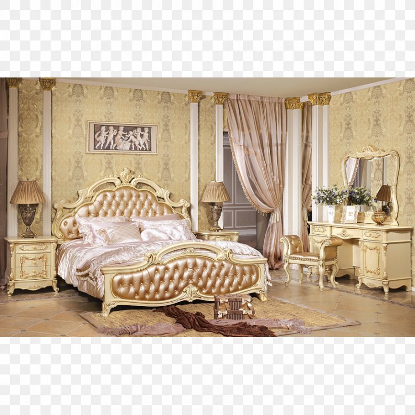 Capitonné Baroque Bedroom Décoration, PNG, 900x900px, Baroque, Bed, Bed Frame, Bed Sheet, Bedding Download Free