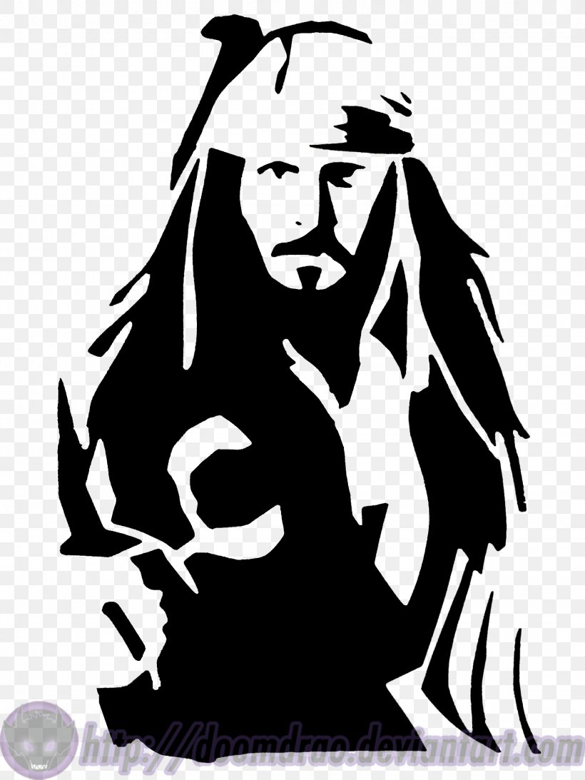 Jack Sparrow Stencil Pirates Of The Caribbean Clip Art, PNG, 1536x2048px, Jack Sparrow, Art, Artwork, Black And White, Deviantart Download Free