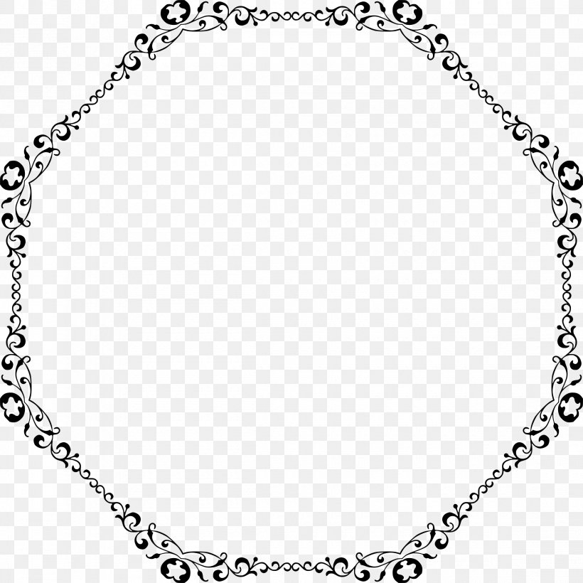 Borders And Frames Decorative Arts Clip Art, PNG, 2320x2320px, Borders And Frames, Area, Black, Black And White, Body Jewelry Download Free