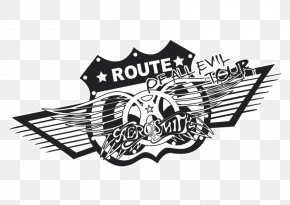 Aerosmithroutelogovector - Guitar Hero: Aerosmith Logo T-shirt Female PNG