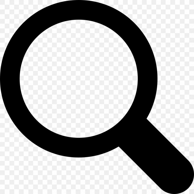 Magnifying Glass Magnifier Magnification, PNG, 980x980px, Magnifying Glass, Black And White, Interface, Magnification, Magnifier Download Free
