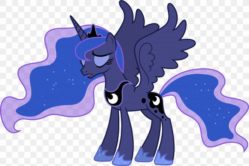 Princess Luna Princess Celestia Twilight Sparkle Rainbow Dash Pony, PNG, 6460x4310px, Princess Luna, Animal Figure, Cartoon, Deviantart, Drawing Download Free