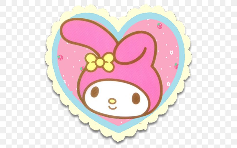 Royal Icing My Melody STX CA 240 MV NR CAD Clip Art, PNG, 512x512px, Watercolor, Cartoon, Flower, Frame, Heart Download Free