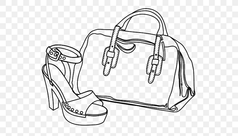 Slipper High-heeled Shoe Handbag Drawing, PNG, 600x470px, Slipper, Area, Arm, Artwork, Auto Part Download Free