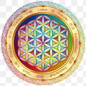 High Pressure Cordon - Sticker Sacred Geometry Overlapping Circles Grid Glass Decal PNG