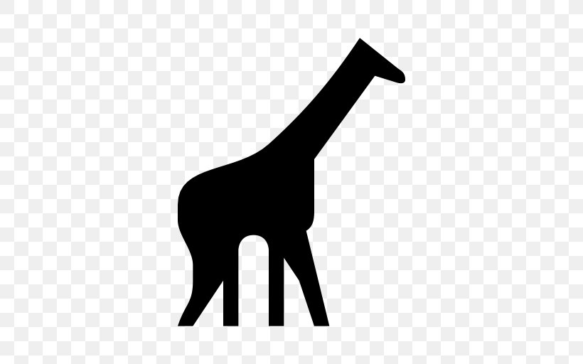 Giraffe Symbol Clip Art, PNG, 512x512px, Giraffe, Black, Black And White, Giraffidae, Hand Download Free