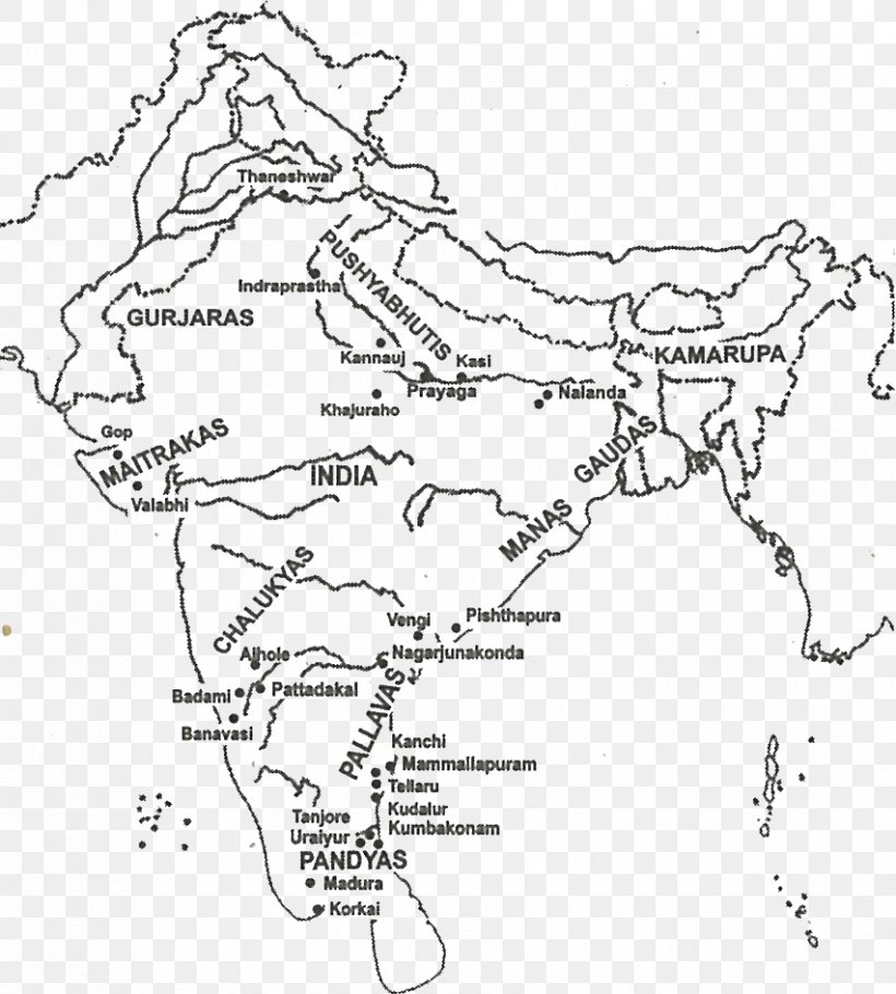 Gaur Pala Empire Middle Kingdoms Of India Gauda Kingdom Bengal, PNG, 852x946px, Gaur, Area, Auto Part, Bengal, Black And White Download Free