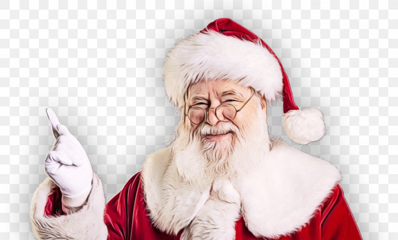 Santa Claus, PNG, 1157x700px, Watercolor, Beard, Christmas, Ear, Elder Download Free