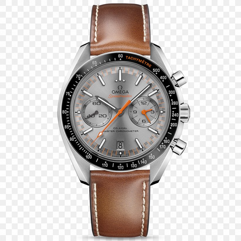 Omega Speedmaster Omega SA OMEGA Men's Speedmaster Racing Co-Axial Chronograph Coaxial Escapement Watch, PNG, 990x990px, Omega Speedmaster, Automatic Watch, Brand, Brown, Chronograph Download Free