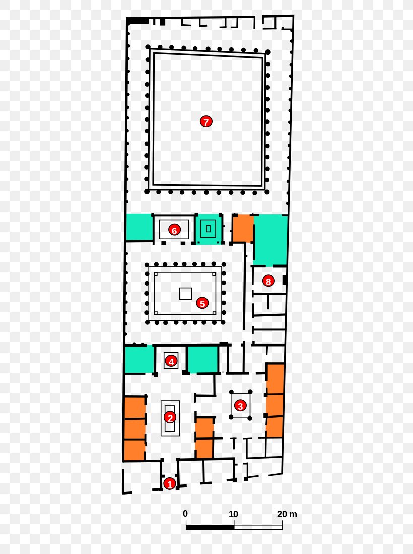 House Of The Faun Floor Plan House Plan PNG 440x1100px Floor Plan Ancient Roman Architecture