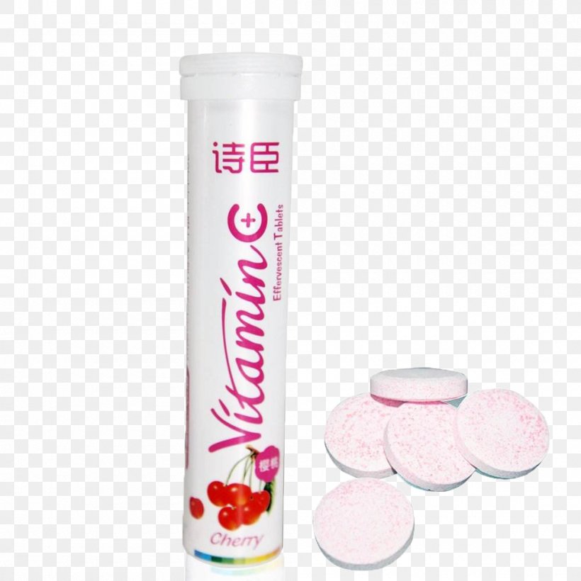 Effervescent Tablet Vitamin C, PNG, 1000x1000px, Effervescent Tablet, Capsule, Cherry, Cream, Effervescence Download Free