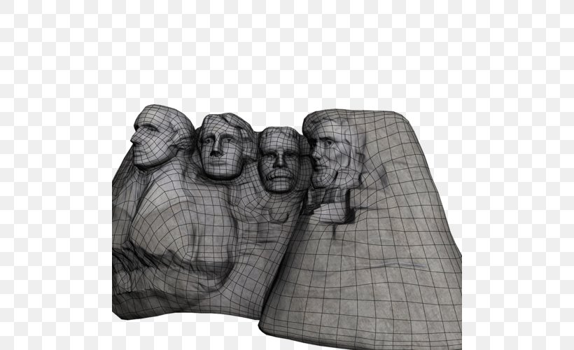Low Poly 3D Computer Graphics Wavefront .obj File Cinema 4D CGTrader, PNG, 500x500px, 3d Computer Graphics, 3d Printing, Low Poly, Animation, Black And White Download Free
