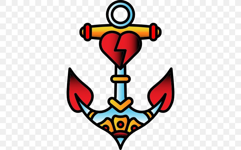 Old School (tattoo) Anchor Sailor Tattoos Icon, PNG, 512x512px, Old School Tattoo, Artwork, Clip Art, Color, Fashion Download Free