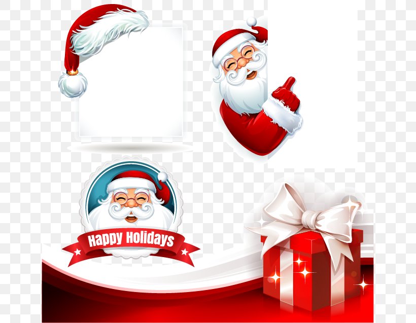 Santa Claus Christmas Gift Illustration, PNG, 655x637px, Santa Claus, Christmas, Christmas Card, Christmas Elf, Christmas Ornament Download Free