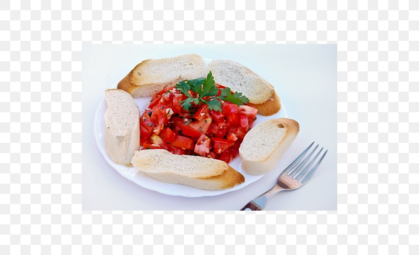 Bruschetta Full Breakfast Sicilian Cuisine Vegetarian Cuisine Pizza, PNG, 500x500px, Bruschetta, Appetizer, Baguette, Breakfast, Cuisine Download Free