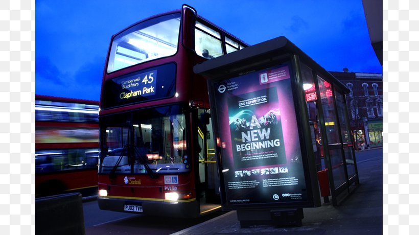 Bus Digital Signs Electronic Signage Display Device Advertising, PNG, 809x460px, Bus, Advertising, Bus Stop, Digital Signs, Display Advertising Download Free