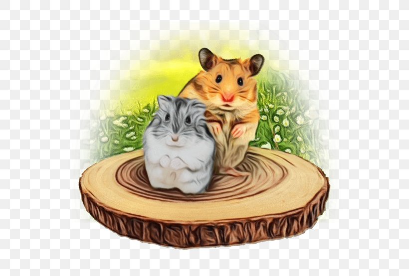 Hamster, PNG, 600x554px, Watercolor, Beige, Cat, Chinchilla, Gerbil Download Free