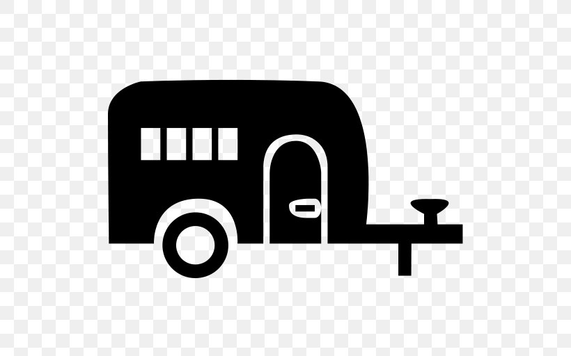 Caravan Transport, PNG, 512x512px, Caravan, Black And White, Brand, Campervans, Car Download Free