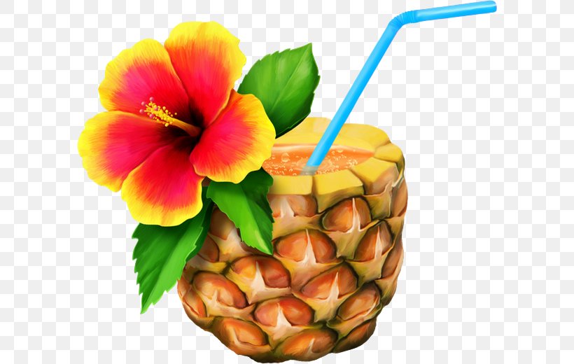 Cuisine Of Hawaii Hawaiian Pizza Pineapple Clip Art, PNG, 600x520px, Cuisine Of Hawaii, Aloha, Ananas, Drink, Flower Download Free