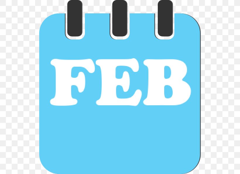 February Calendar Free Content Clip Art, PNG, 552x595px, February, Aqua, Area, Blue, Brand Download Free