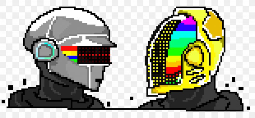 Pixel Art Daft Punk, PNG, 3100x1440px, Pixel Art, Automotive Design, Car, Cartoon, Daft Punk Download Free