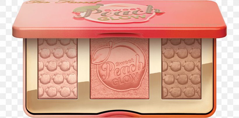 Too Faced Sweet Peach Highlighter Cosmetics Viseart Eye Shadow Palette Rouge, PNG, 2000x989px, Too Faced Sweet Peach, Bobbi Brown Telluride Eye Palette, Cosmetics, Eye Shadow, Face Download Free