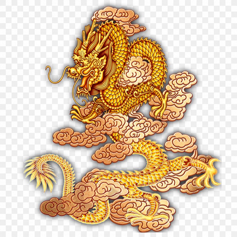Chinese Dragon Pixel, PNG, 900x900px, Chinese Dragon, Business Card, Chinese Zodiac, Fictional Character, Gold Download Free
