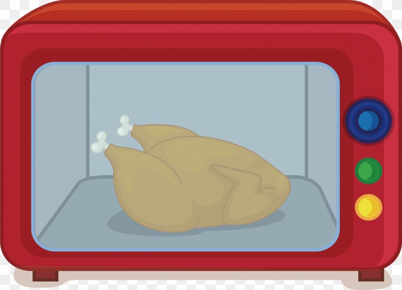 Roast Chicken Microwave Ovens Vector Graphics, PNG, 2412x1741px, Roast Chicken, Chicken, Chicken As Food, Display Device, Electronics Download Free